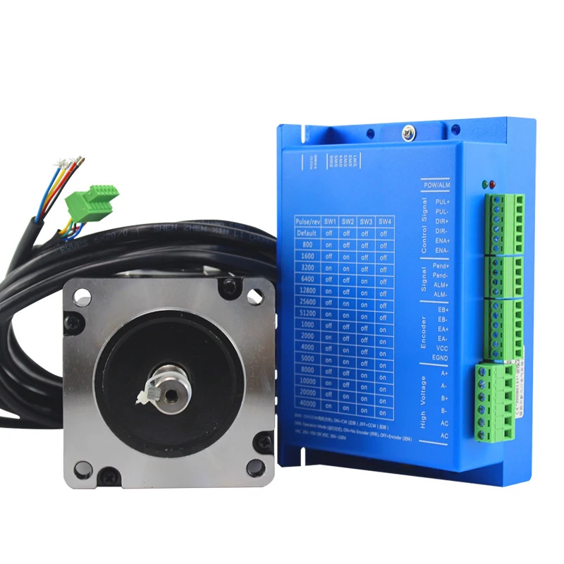 CNC 86 мм 2 Фаза AC20 ~ 75V 8.5N.Nema34 шаговый двигатель замкнутого контура Драйвер Шагового