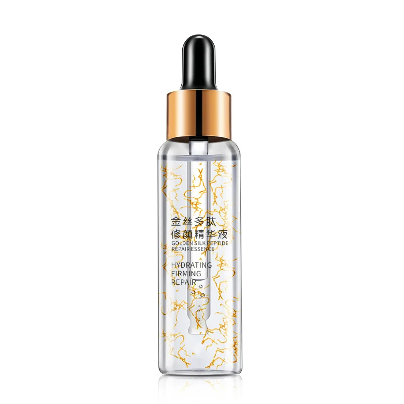 

Polypeptide repair gold foil essence skin care product golden silk repair moisturizing line water carving essence milk liquid