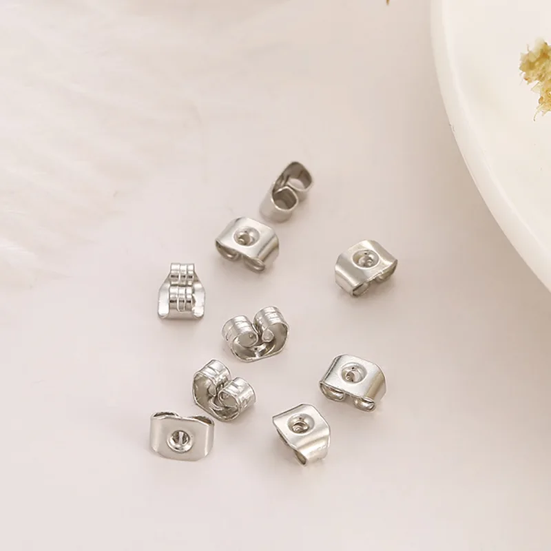 200 шт./лот металлические застежки для сережек-гвоздиков застежки-бабочки сережек