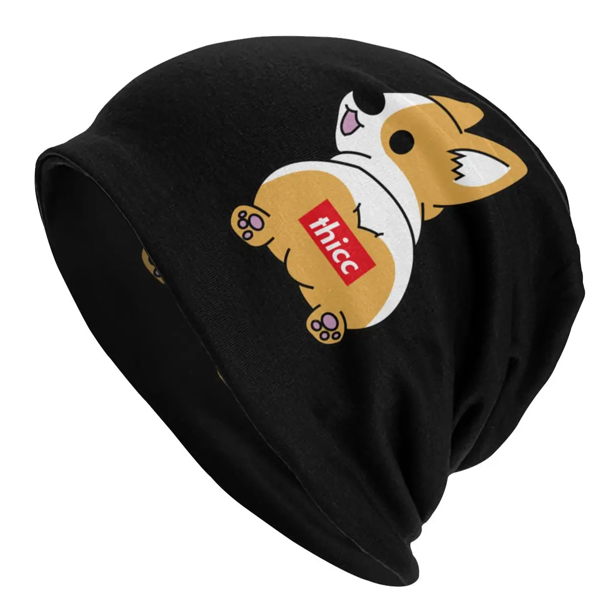 Шапка-бини Thicc унисекс теплая вязаная шапка в стиле хип-хоп для взрослых осени и