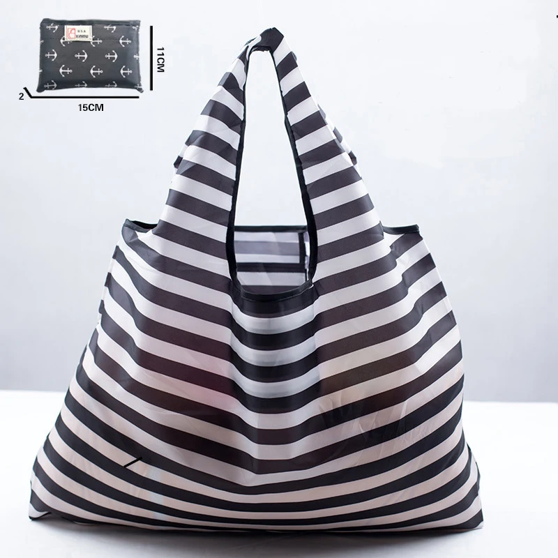 10pcs eco-friendly collapsible shopping bag supermarket large-capacity package bag portable large waterproof Oxford bag