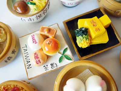 Стерео блюдо имитация китайской еды магнит на холодильник креативная наклейка