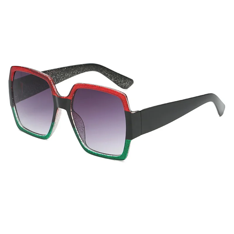 Oversized Sunglasses for Women Brand Designer Retro Sun glasses Red Green Shades Eyewear sunglasses woman | Аксессуары для одежды