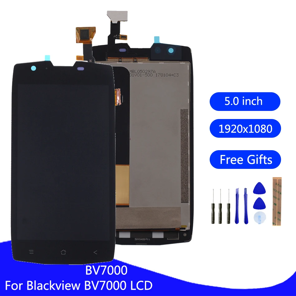 Buy Original For Blackview BV7000 LCD Display Touch Screen Digitizer Mobie Phone Parts on