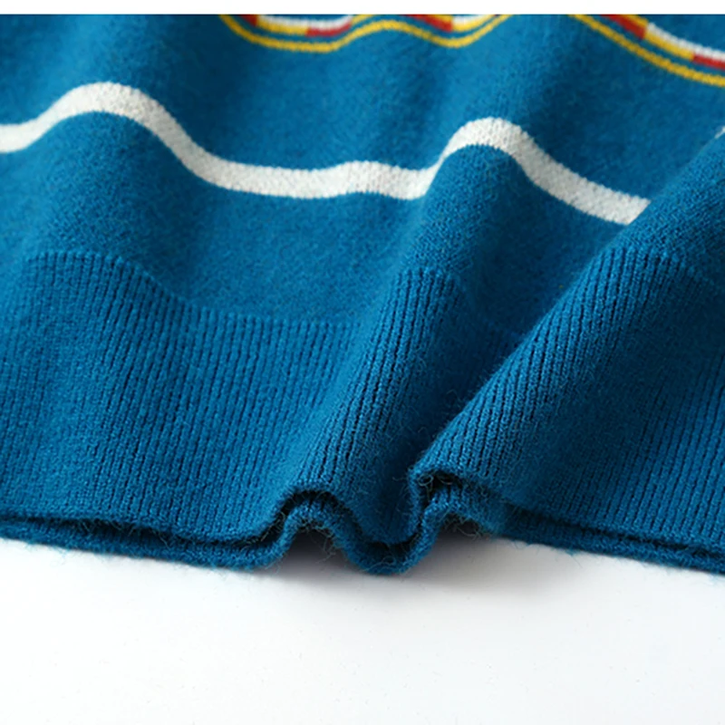 Зимний новый винтажный повседневный женский пуловер свитер высокого качества