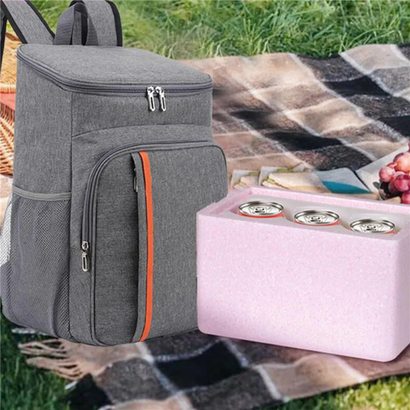 outdoor picnic backpack insulated cooler oxford cloth backpack leakproof soft cooler bag lightweight backpack free global shipping