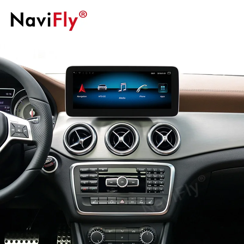 Ips Android 9,0 4+ 64G Автомобильный dvd Радио мультимедийный плеер gps навигация для Mercedes Benz A GLA класс X156 W117 W118 X117 2013