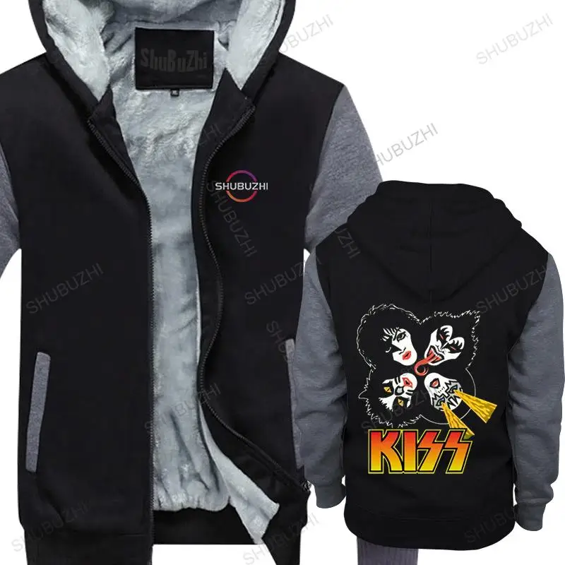 

Толстовка с капюшоном Kiss End of The Road Tour, Толстовка свободного покроя в стиле рок-группы, хлопковая Повседневная флисовая куртка, уличная одежд...
