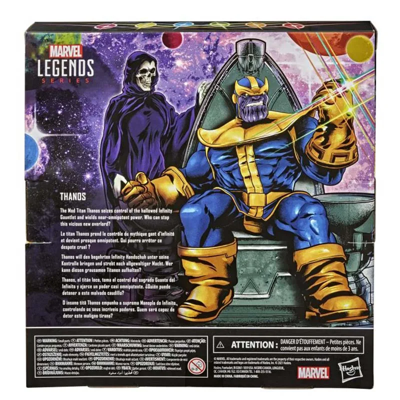 

Original Hasbro Single Box Thanos Deluxe Limited Edition Comic Double Headed Sculpture 6 Inch Toys Figure Doll Toy Model