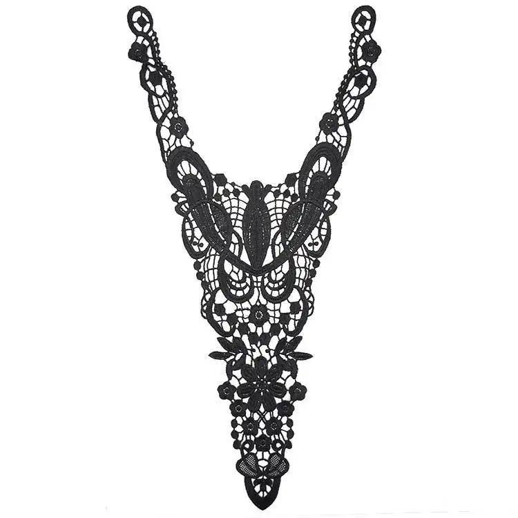 Water-soluble lace collar rayon embroidered tie hollow fake Women Detachable DIY collars | Аксессуары для одежды