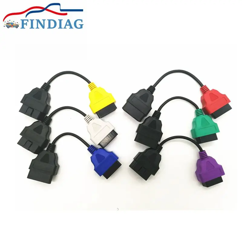ECU сканирования 6 Цвет диагностические кабели грифели для MultiECUScan / Fiat Стальной