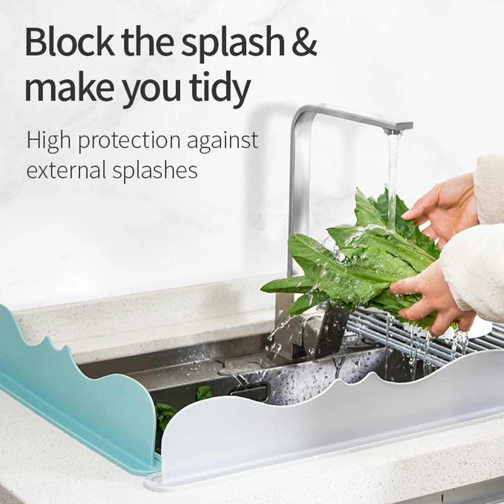 

Hot Sale New Product Multifunction Flume Baffle Plate Kitchen Sink With Splash Water Baffle Kitchenware with Strong Sucker
