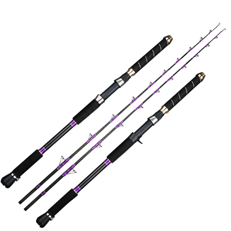 Mavllos Fishing Spinning Casting Jigging Rod 1.65m Lure Weight 500-1000g Deep-sea and Offshore Boat Handwork Boat Solid Rod