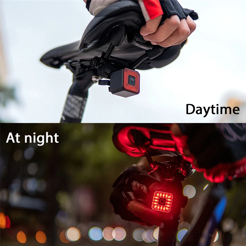 

Sfit Smart Bicycle Light Rear Taillight Bike Accessories Auto On/Off USB Rechargeable Stop Signal Brake Lamp LED Safety Lantern