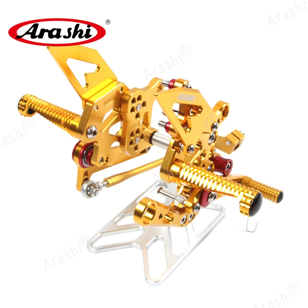 Arashi 1 Набор ЧПУ Регулируемые подножки для APRILIA RSV4 R 2009 2010 2011 2012 подножки Rider Rearset подножки RSV4
