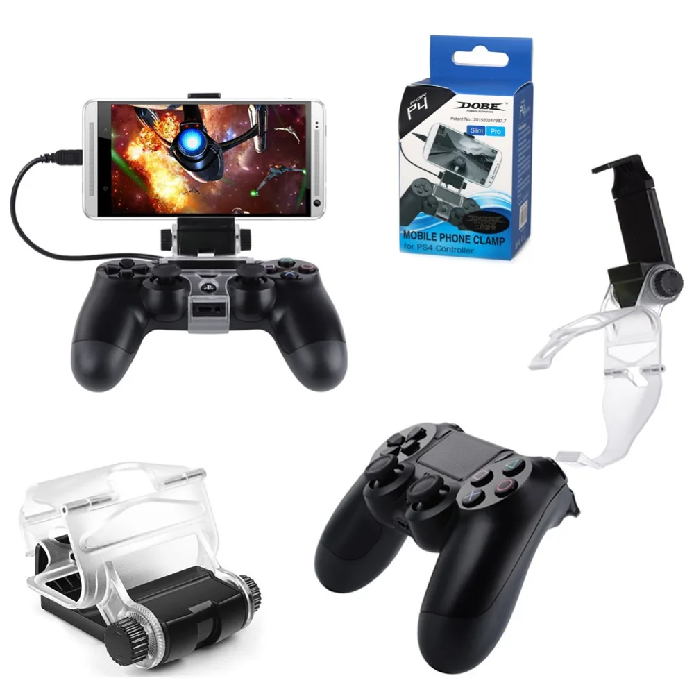 Аксессуары для PS4, зажим для смартфона, подставка, кронштейн для playstation 4/Slim/Pro Dualshock 4, держатель контроллера, джойстик, крепление для PS4