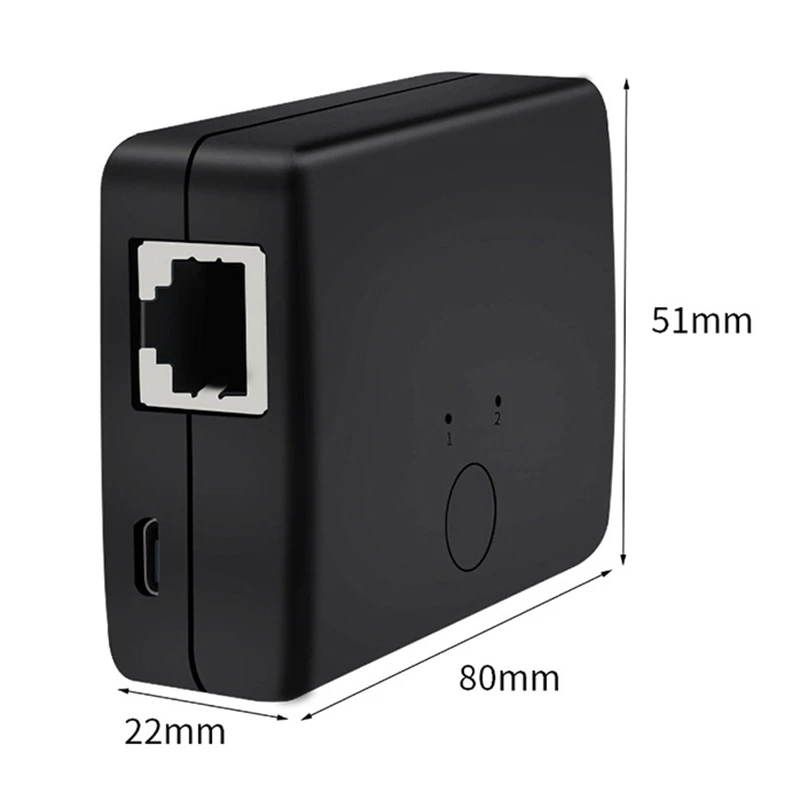 

Plug-In-Free RJ45 Network Switch, Freely Switch Between Internal and External Networks, Computer Network Sharing Device