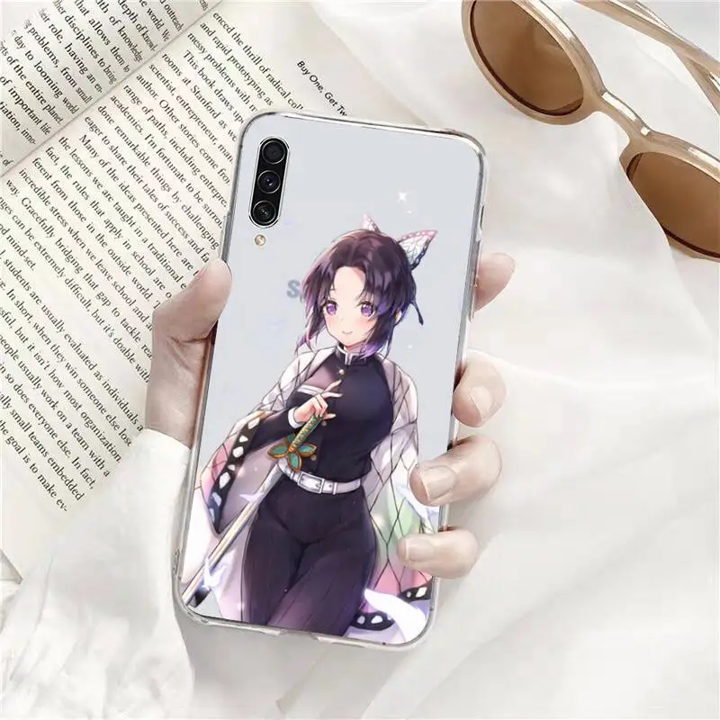 

Kochou Shinobu Phone Case Transparent for Samsung A71 S9 10 20 HUAWEI p30 40 honor 10i 8x xiaomi note 8 Pro 10t 11
