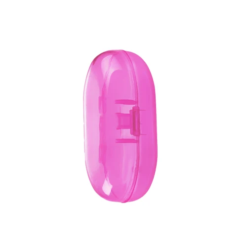 pink box Силиконовая детская зубная щетка на палец, 1/2 шт., детская зубная щетка, зубная щетка для младенцев, Мягкая зубная щетка с коробкой - Цвет: pink box