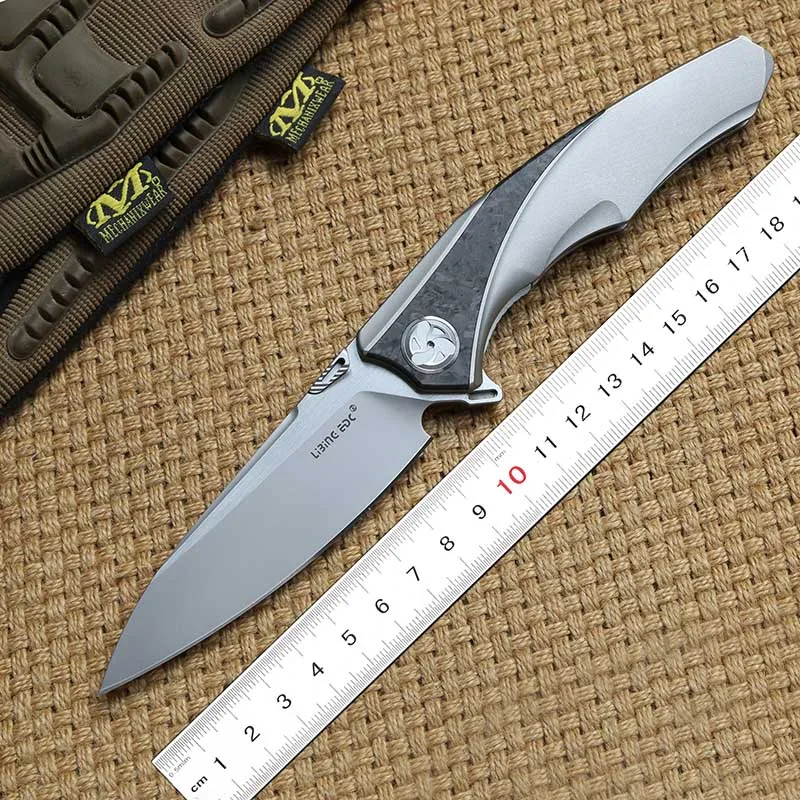 LiBinGEDC, складной нож Raptor Flipper, титановая ручка S90V, лезвие, для улицы, тактические, для кемпинга, ножи для выживания, инструменты для повседневного использования
