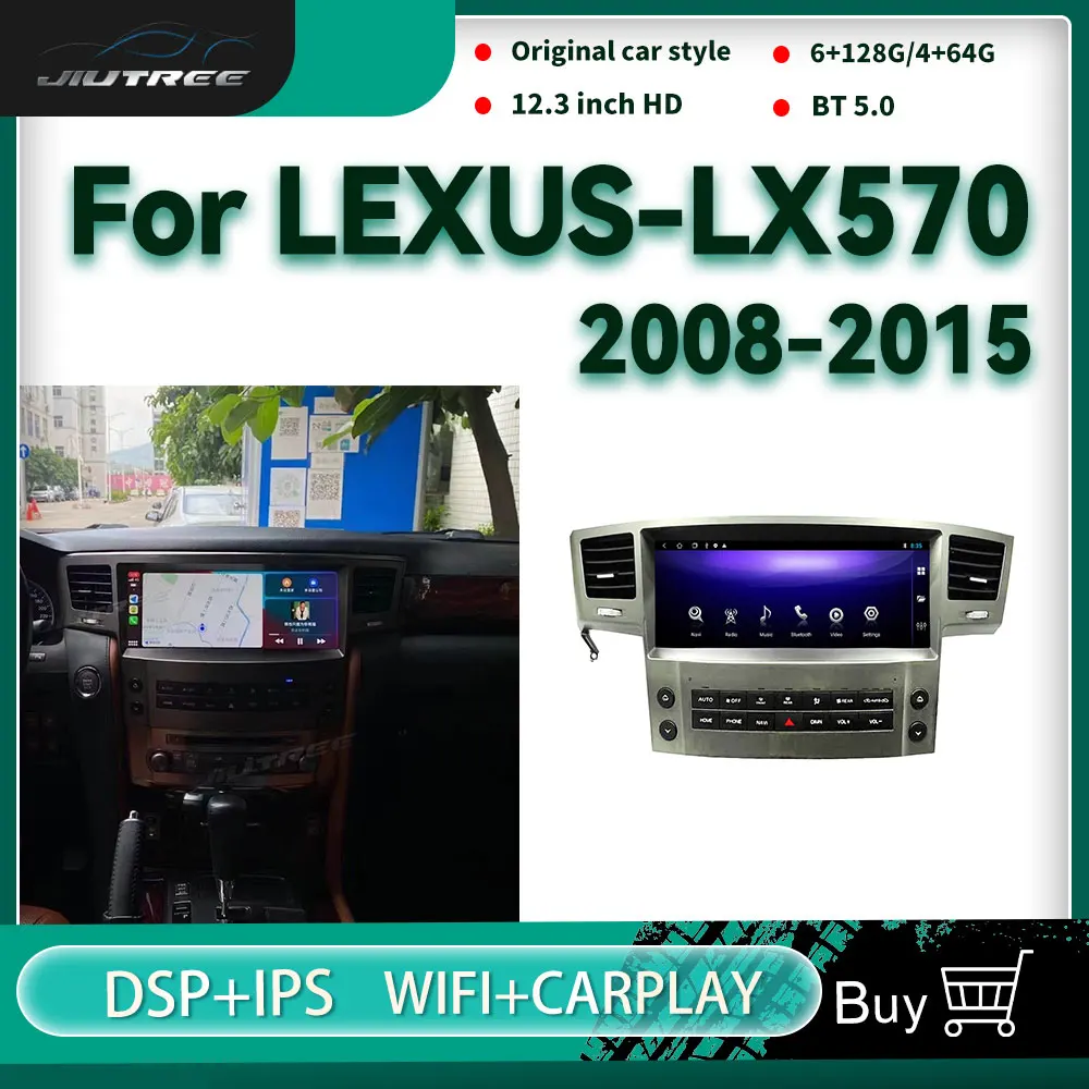 

12.3 Inch Android 10 car radio For Lexus LX570 2008-2015 Car DVD Multimedia Player Auto Stereo Receiver GPS Navigator Head Unit