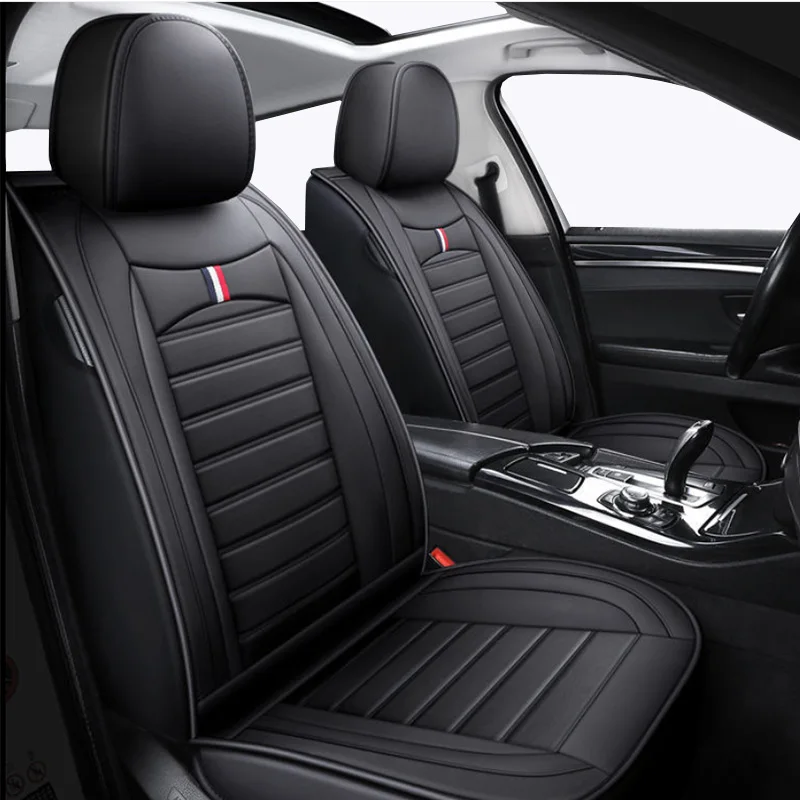 Leather Car Seat Cover for skoda octavia a5 fabia 1 2 tour rs karoq a7 felicia kodiaq rapid spaceback KAMIQ accessories | Автомобили и