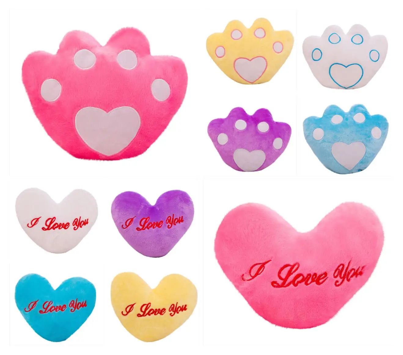 

Милая мягкая игрушка, красочное сердце, светящаяся подушка, мягкая плюшевая детская милая игрушка для детей, подарок для подруги на День свя...