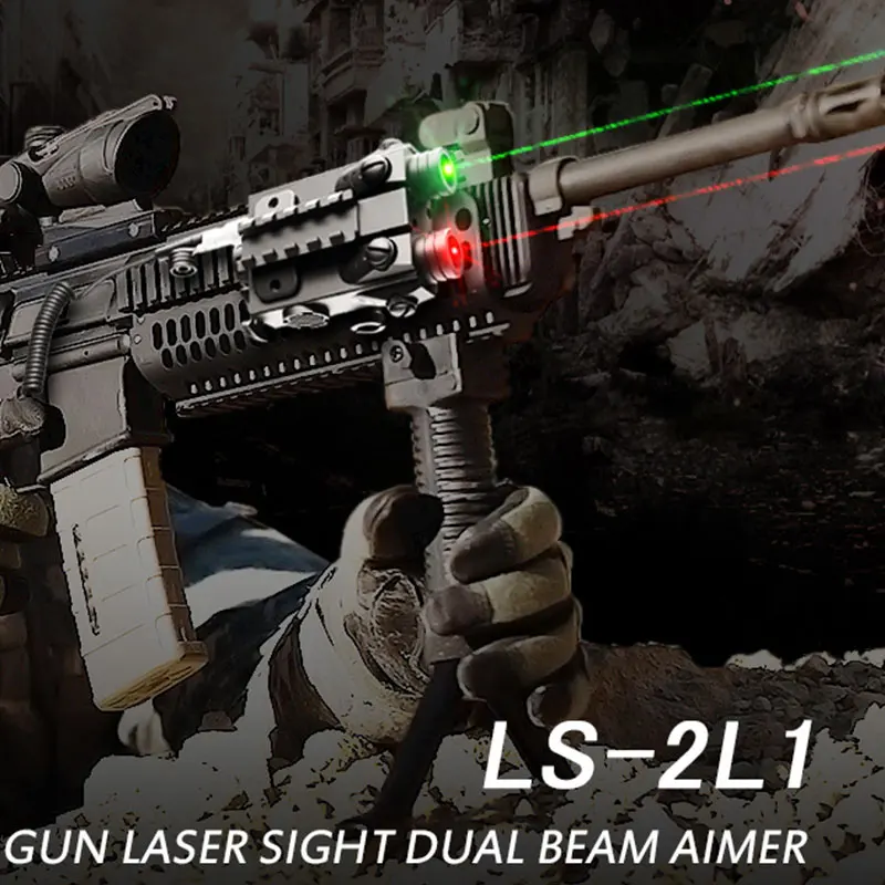 

Aluminum Picatinny rail mira laser para carabina Dual Beam hunting laser for gun rifles military laser scope