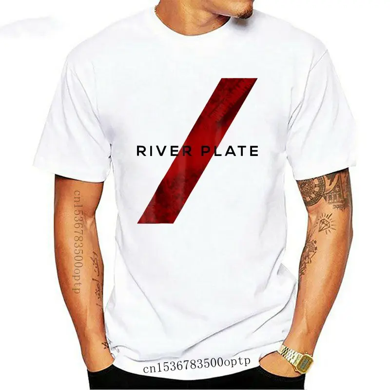 

Модная мужская футболка с рисунком реки и тарелки, модель 2021 года