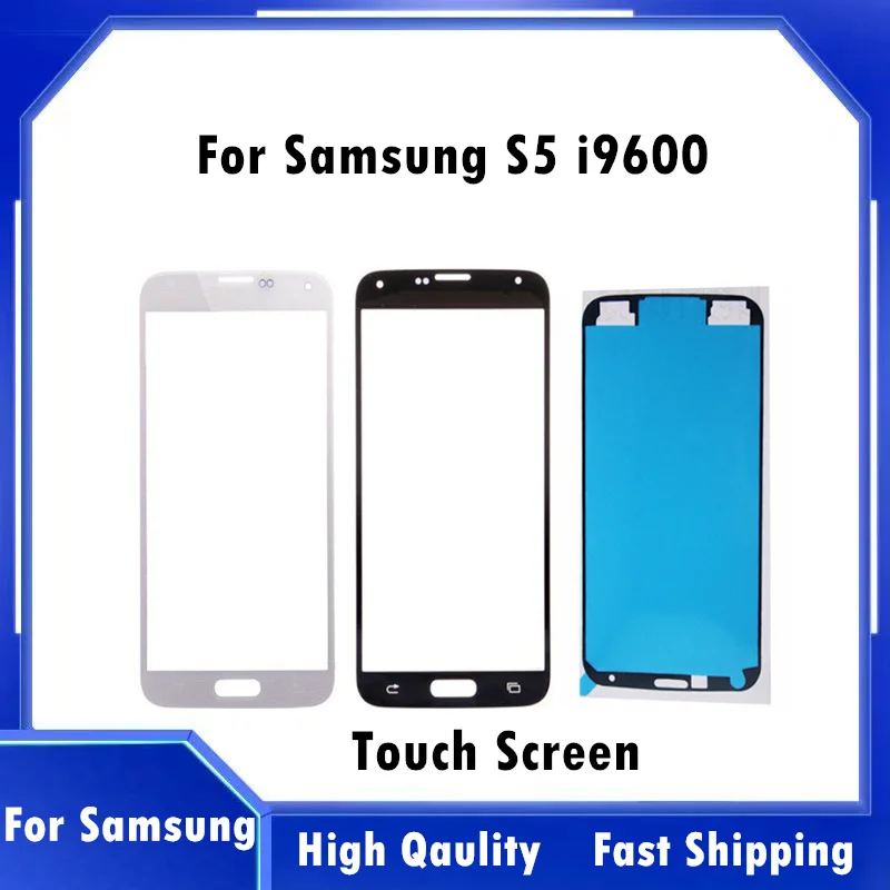 

Сенсорный экран передняя панель Стекло объектив для Samsung Galaxy S5 G900 G900F i9600 Переднее стекло экран УФ клей запасные части комплект