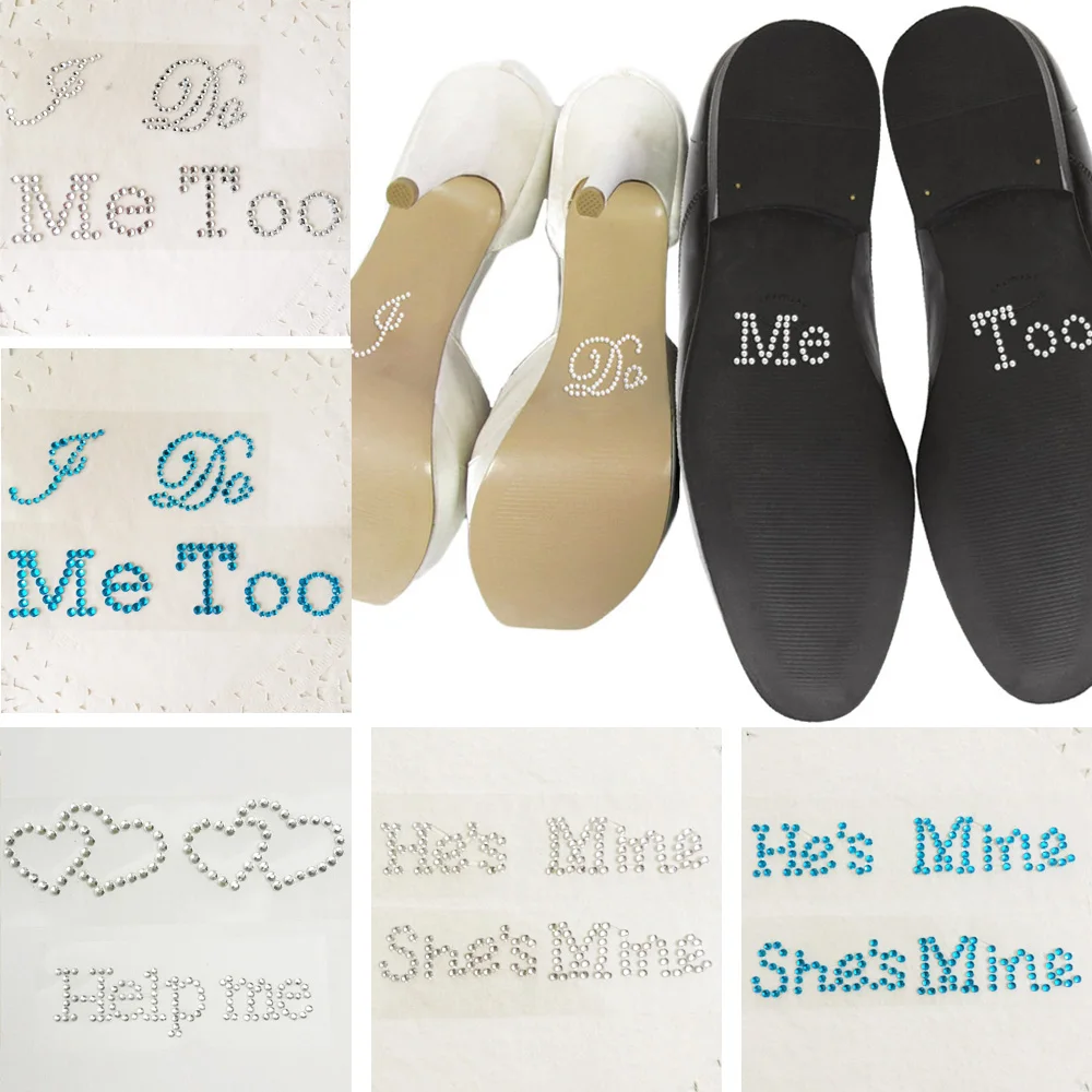 Свадебное украшение I Do Me Too милая роза кристалл со стразами свадебные наклейки