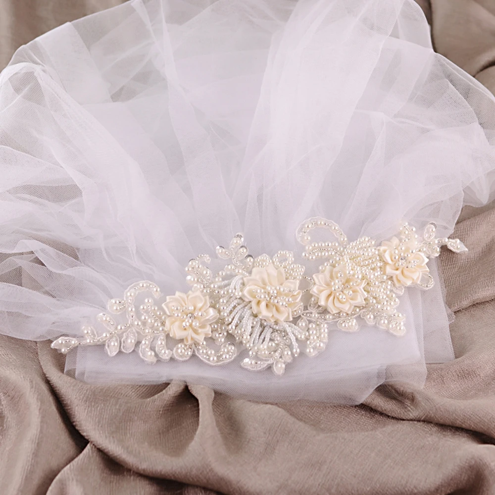 

TRiXY VS346 Elegant Sequin veil cathedral wedding veils bride one layers Glitter veil Wedding Accessories Bridal accessories