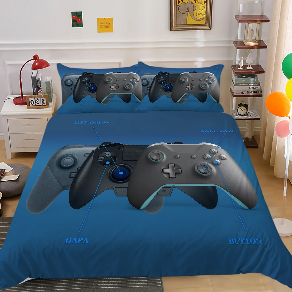 

3D Bedding Set Comforter Cover Kids Boy Bed Cover Game Design Duvet Cover Set 2/3 Pcs Room Decor