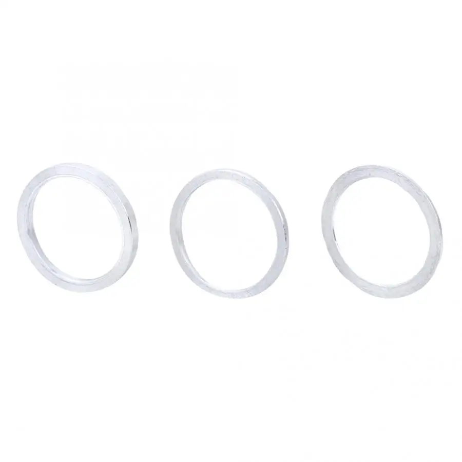 3pcs/set Bicycle Bottom Bracket Washer 1MM/2MM/3MM Aluminum Alloy Mountain Bike Bearing Shim Spacer | Спорт и развлечения