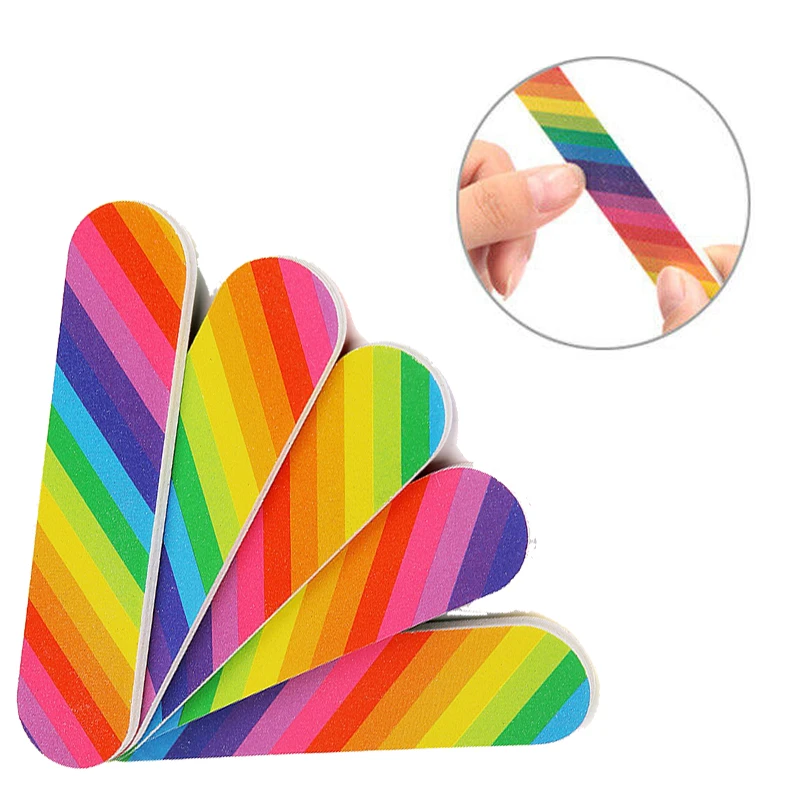 Набор пилок для ногтей из наждачной бумаги 5 шт.|Пилки и буферы| |