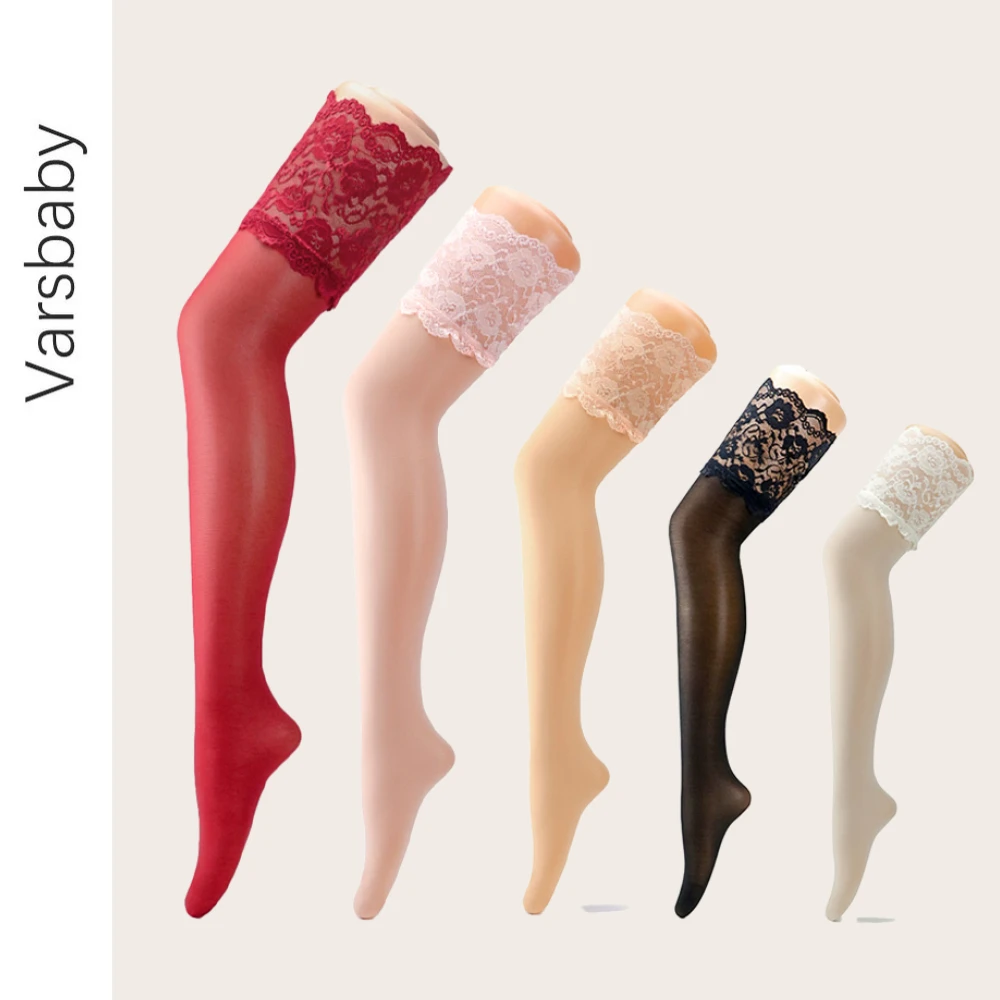 

Varsbaby fashion sexy lace high quality and elasticity transparent beauty legs stockings 2 pairs /lot for women