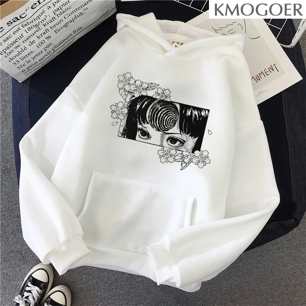

Junji Ito Pullover Women Hoodie Anime Manga Japan Weeaboo Otaku Horror Hoodie Cotton Long Sleeve 90s Vintage Hooded Hoodies