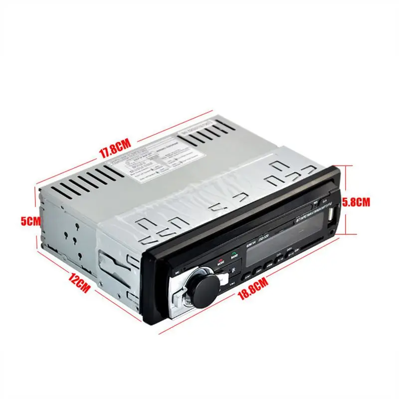 Jus автомобильное радио 1 Din 12V стерео Bluetooth MP3 музыкальный плеер USB вход TF карта