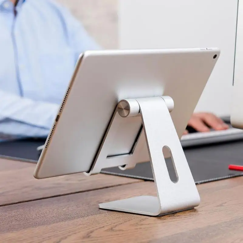 Tablet Stand Adjustable Mult-Angle Desktop Bracket Aluminum Alloy Holder Dock Cradle For iPad 2018 Pro/iPhone Xs/Samsung | Автомобили и