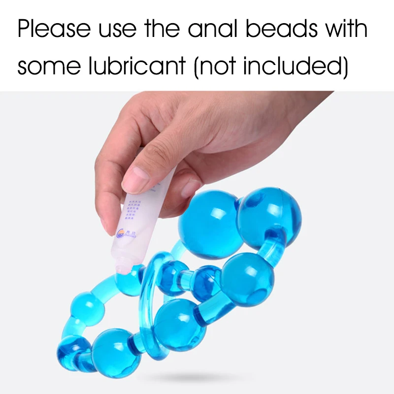 Эротический сексуальный длинный анальный бисер стимулятор-пробка массажный