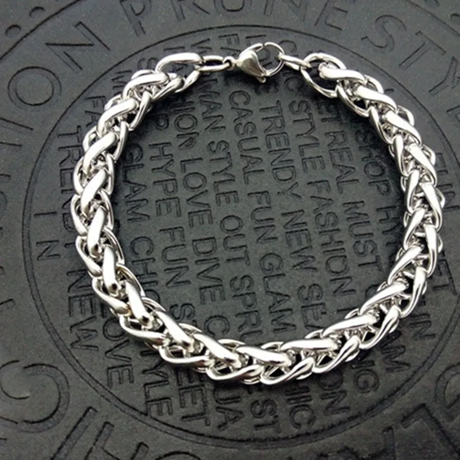 Мужской браслет-цепочка браслет из нержавеющей стали в стиле панк 2019 | Украшения