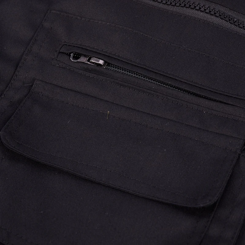 Мужской жилет для рыбалки с несколькими карманами на молнии