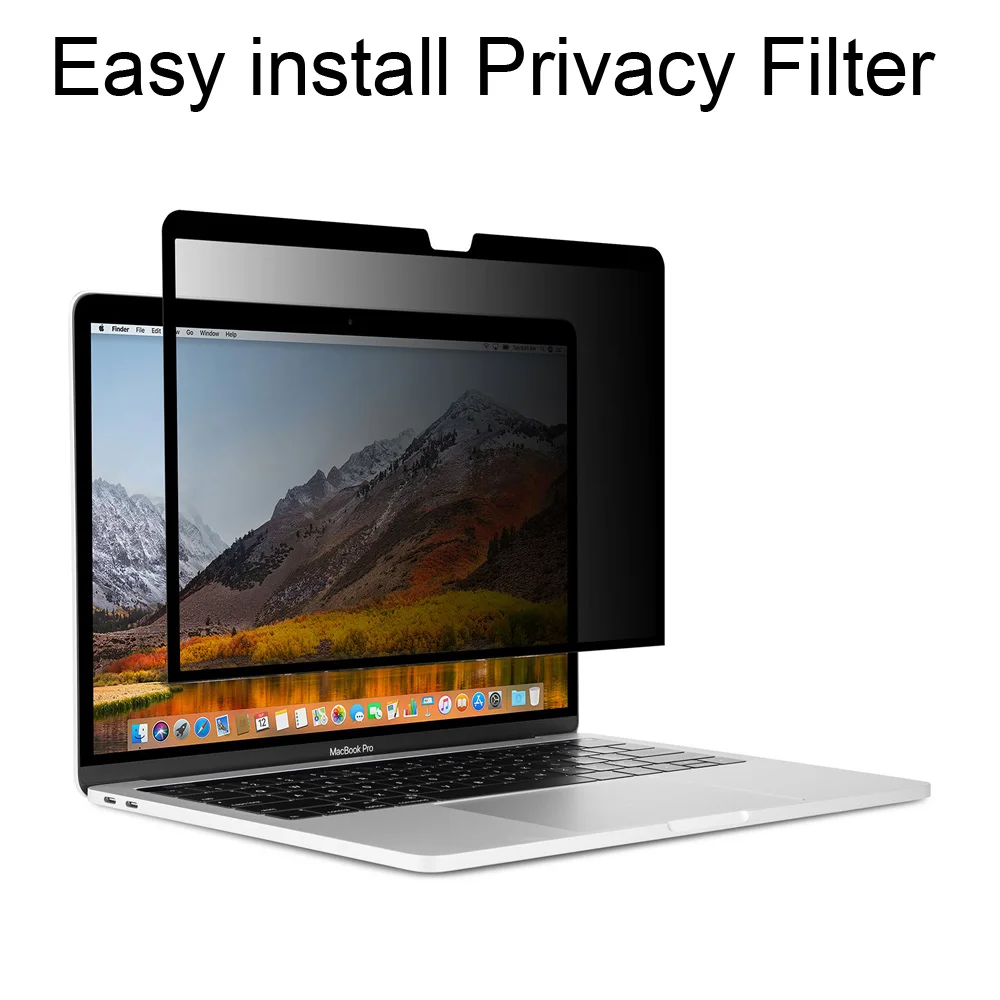 easy install privacy filter screen protector film for 2016 2017 2018 2019 macbook pro 13 3 inch with touch bar free global shipping