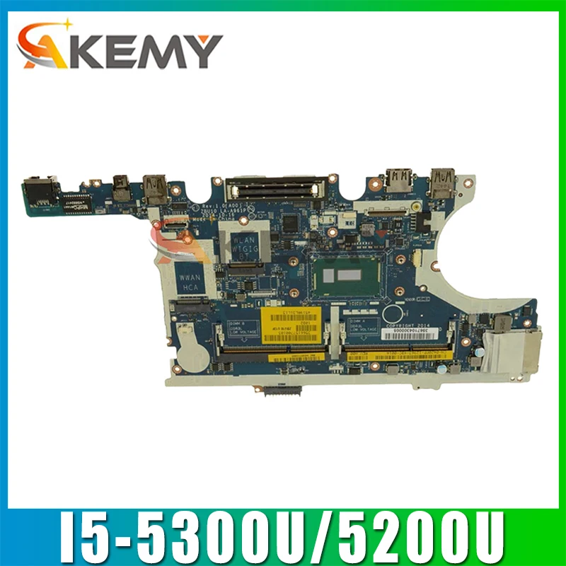 

Для DELL Latitude 7450 E7450 материнская плата портативного компьютера с I5-5300U/5200U ZBU10 LA-A961P CN-0R1VJD 0RIVJD материнская плата 100% Тесты ОК