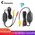 Camecho беспроводная камера заднего вида 2,4 ГГц RCA видео передатчик и приемник комплект для автомобильного монитора заднего вида FM передатчик и приемник