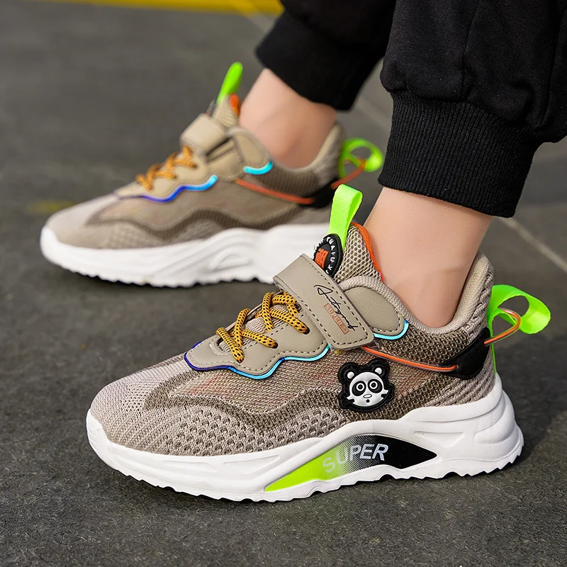 

Autumn Kids Fashion Sneakers Boys Ventilation Running Basketball Shoes Girls Chunky Mesh Casual Trainers Children's Flats For