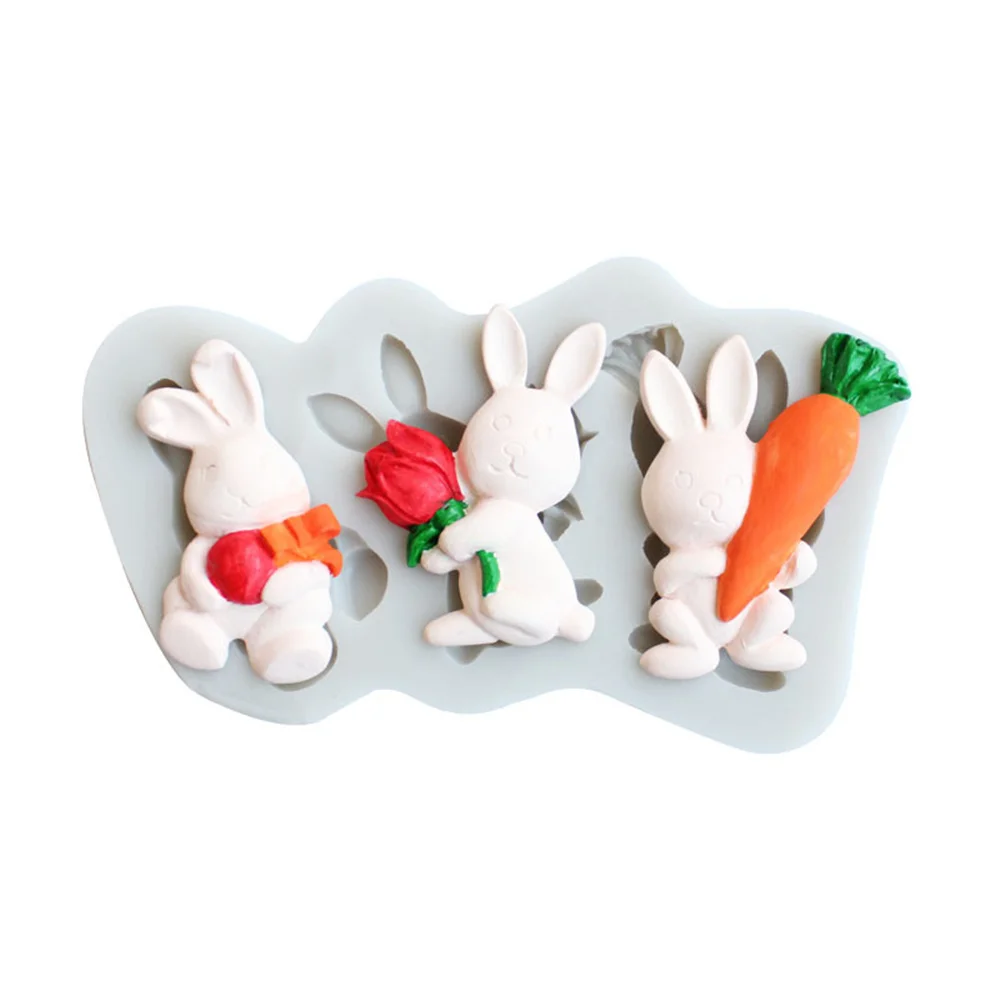

Easter Bunny Silicone Fondant Mold Baking Cookies Mold Diy Candy Sugar Cookies Chocolate Mold Cake Decorating Tools