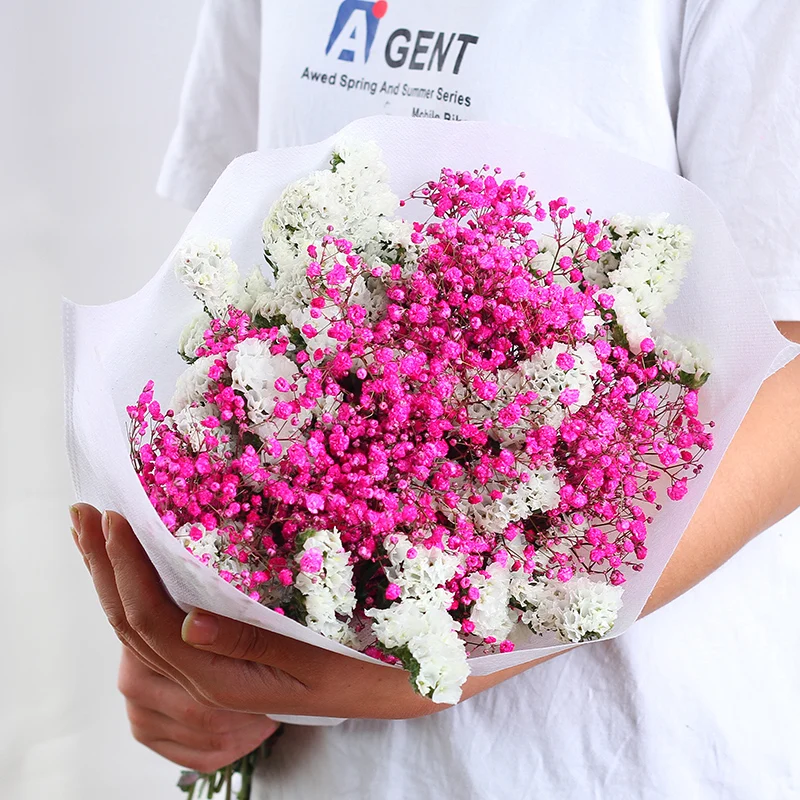 

Gypsophila Panicula Flores Preservadas Natural Dried Not Forget Me Flowers Bouquet De Mariage Wedding Gift Party Room Decoration