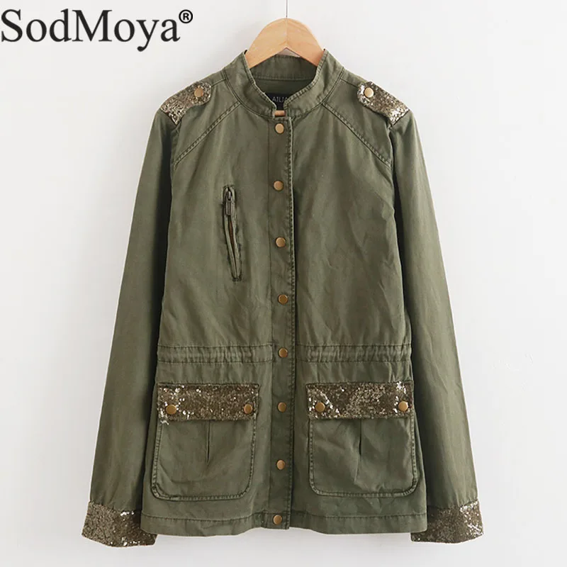 Женская стильная негабаритных бисером Украсить джинсовая куртка кисточкой