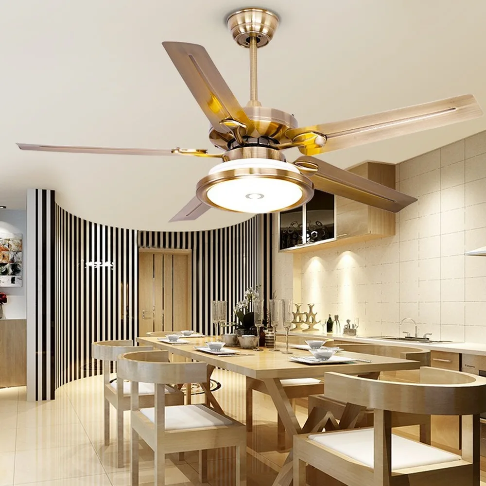 Потолочный вентилятор фонарь с дистанционным управлением металлическое лезвие